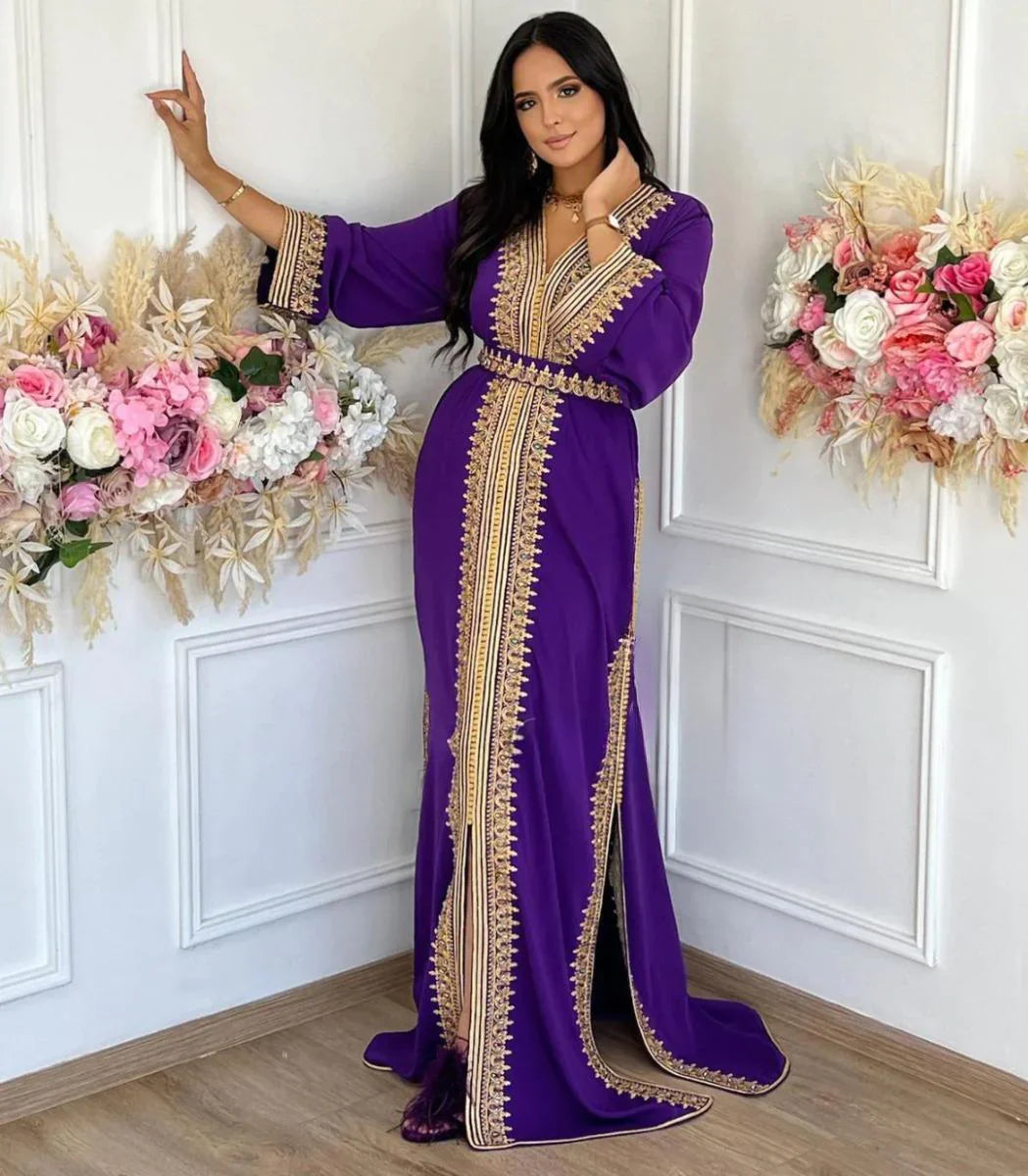 Sabah Kaftan – Handgefertigtes marokkanisches Kleid – Produktansicht 5