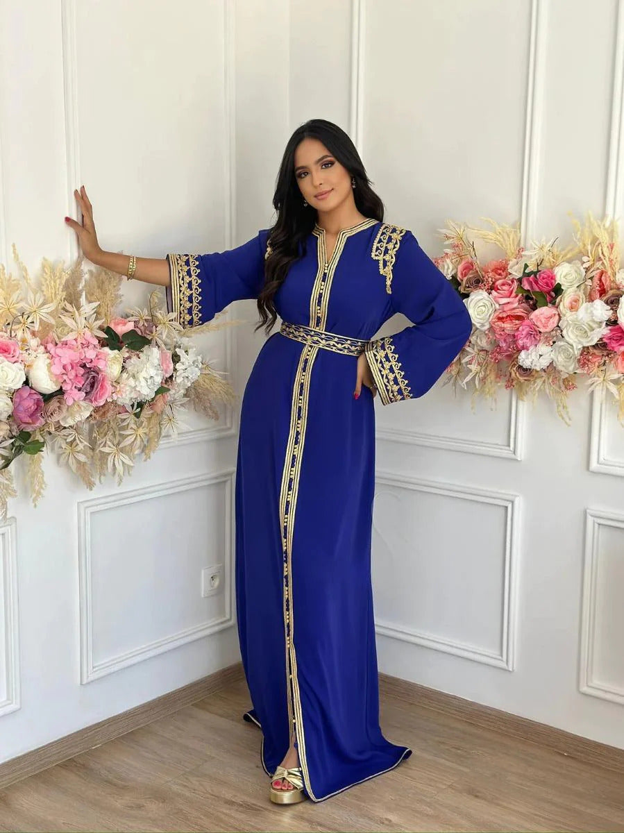 Kaoutar Kaftan – Handgefertigtes marokkanisches Kleid – Produktansicht 3