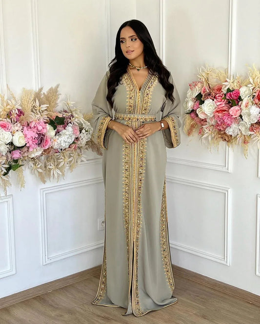 Sabah Kaftan – Handgefertigtes marokkanisches Kleid – Produktansicht 2