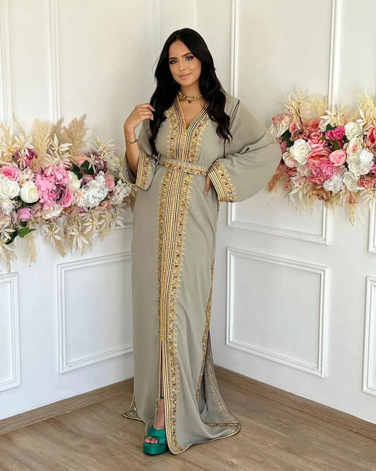 Sabah Kaftan – Handgefertigtes marokkanisches Kleid