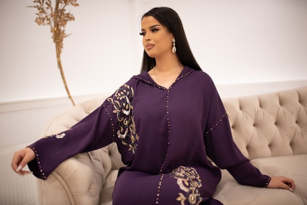 Samira Lila Djellaba – Lässige marokkanische Tunika für täglichen Komfort – Produktansicht 3