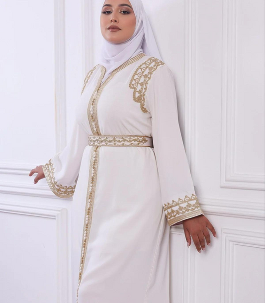 Kaoutar Kaftan – Handgefertigtes marokkanisches Kleid – Produktansicht 2