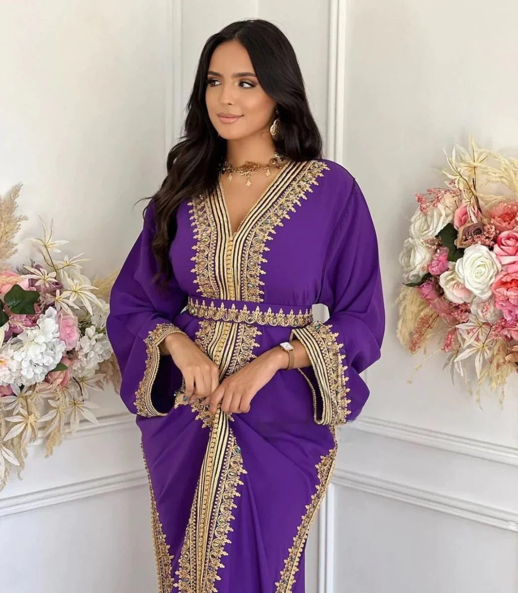 Sabah Kaftan – Handgefertigtes marokkanisches Kleid – Produktansicht 4