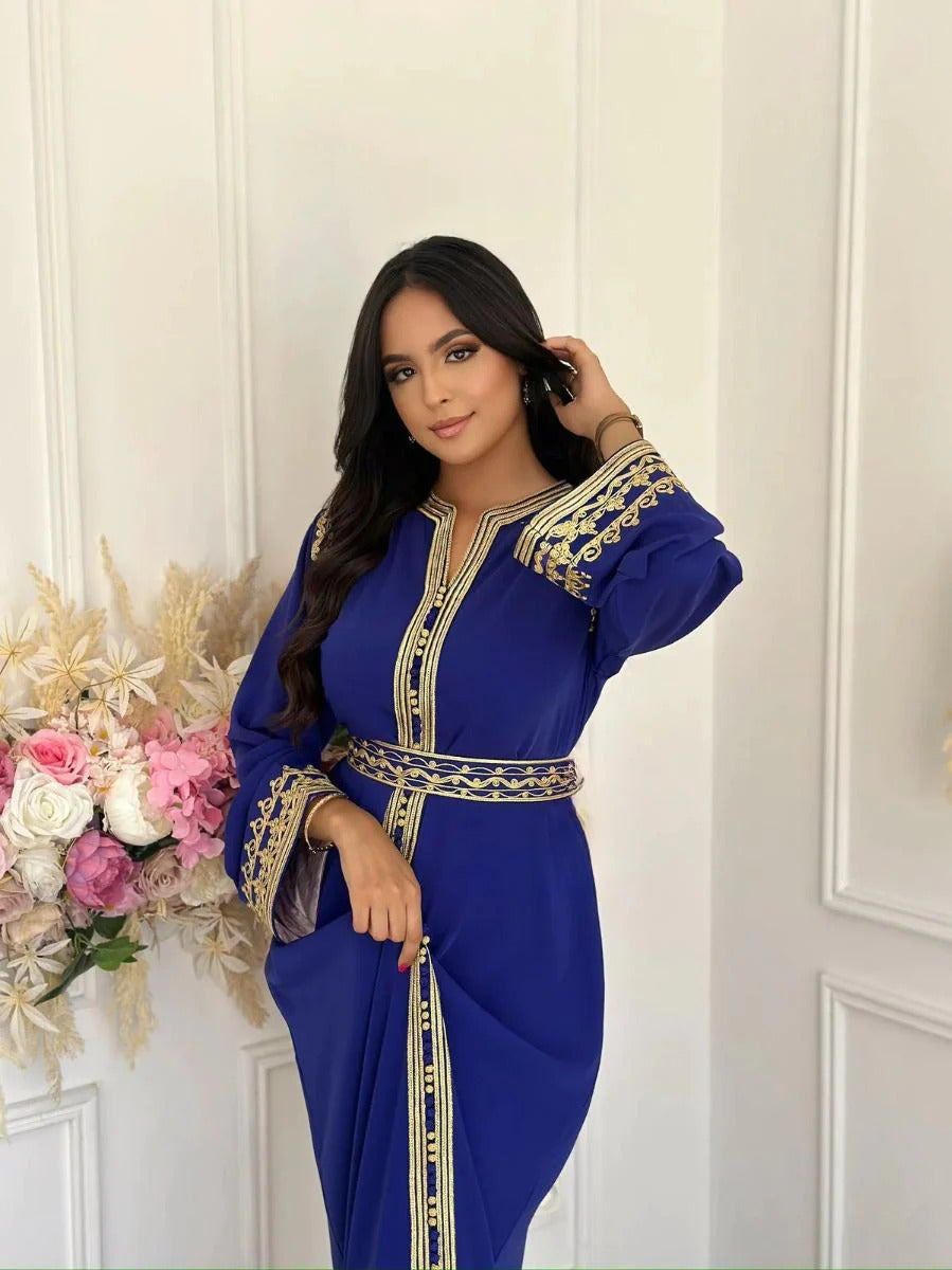 Kaoutar Kaftan – Handgefertigtes marokkanisches Kleid – Produktansicht 4
