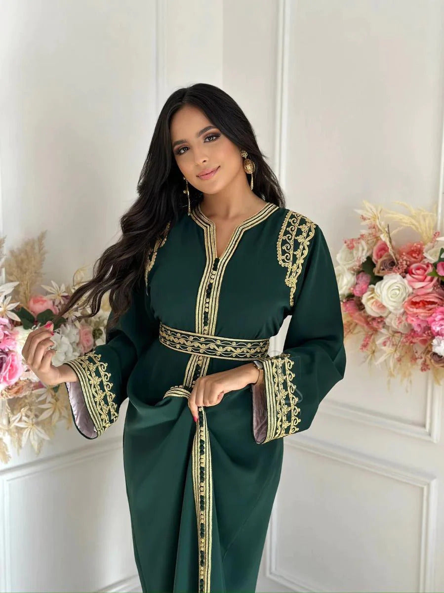 Kaoutar Kaftan – Handgefertigtes marokkanisches Kleid – Produktansicht 5